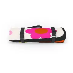 Daily Regina Designs Retro Floral Colorful Print Picnic Blanket - Deny Designs