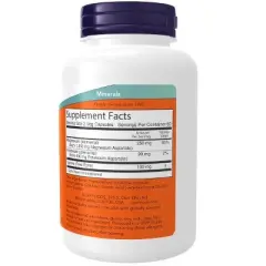 Mag/Potassium Aspartate W/Taurine by Now Foods  -  120 Capsule