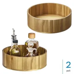 iDesign 10-Inch Round Acacia Wood Lazy Susan