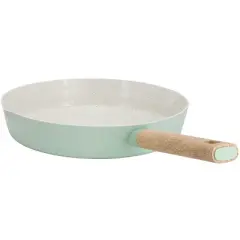 Gibson Home Marbleton Ceramic Nonstick Alumium Frying Pan in Mint