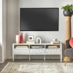 Marquise Modern TV Stand for TVs up to 60" White - Buylateral