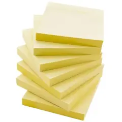 BAZIC Products&reg; Stick On Notes, 3" x 3", Yellow, 100 Sheets, 12 Per Pack, 3 Packs