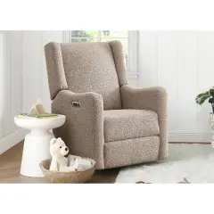 Delta Children Mercer Electronic Power Recliner and Swivel Glider with USB Port