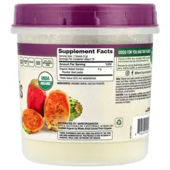 BareOrganics Nopal Cactus Powder | USDA Organic, Vegan, Non-GMO, Gluten-Free | Super Fruit, 8oz