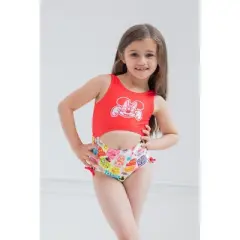Disney Mickey Mouse Minnie Mouse Girls One Piece Bathing Suit Toddler to Little Kid