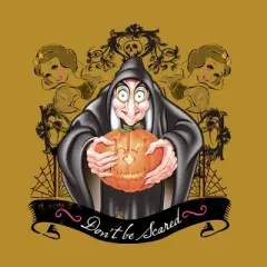 Junior's Snow White and the Seven Dwarves Evil Queen Pumpkin Festival Muscle Tee