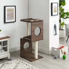 Sam's Pets Sheree 34" Cat Tree In Dark Brown