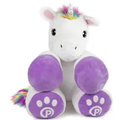 Plushible 18" Large Stuffed Unicorn Plush Animal with Rainbow Hair
