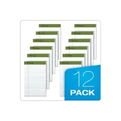 Earthwise by Ampad Recycled Writing Pad Narrow 5 x 8 White Dozen 20152