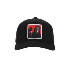 Ghostface Red Square Black Snapback Hat
