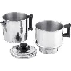 Shetler's Non-Electric Drip Coffee Maker, Classic Manual Coffee Brewing, Durable Stainless Steel, Perfect for Camping, Outdoors and Home Use