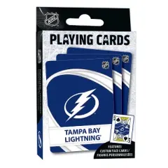 MasterPieces Officially Licensed NHL Tampa Bay Lightning Playing Cards - 54 Card Deck for Adults