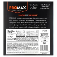 NuGo Nutrition ProMax Protein Bar, Chocolate Chip Cookie Dough, 12 Bars, 2.64 oz (75 g) Each