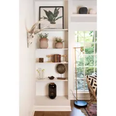 Ceramic Fluted Flower Pot - Black (7") - Storied Home