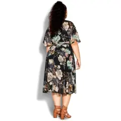 Women's Plus Size Epic Fleur Midi Dress  - Epic Fleur | CITY CHIC
