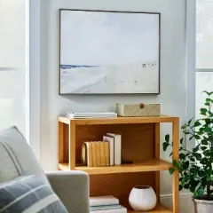 30" x 24" Painted Beach Embellished Framed Wall Canvas - Threshold&trade; designed with Studio McGee