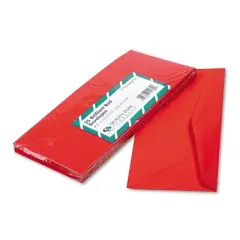 Quality Park Colored Envelope Traditional #10 Red 25/Pack 11134