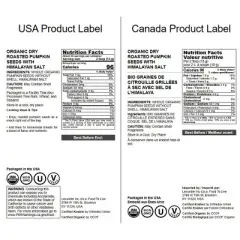 Organic Dry Roasted Pumpkin Seeds with Himalayan Salt - Non-GMO Kernels, Pepitas, Kosher, Vegan, No Shell