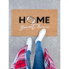 Shiraleah "Home Sweet Home" Football Fall Doormat