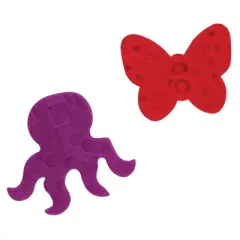 Creativity Street&reg; Jumbo Dough & Clay Cutter Set with Rolling Pin, Assorted Shapes, Approx. 4", 20 Pieces