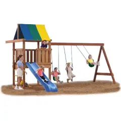 Swing-N-Slide Wrangler Deluxe Playset Hardware Kit with Slide (lumber not included)