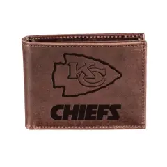 Evergreen Kansas City Chiefs Bi-Fold Wallet, Brown
