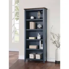Farmhouse Open Wood Bookcase - Martin Furniture