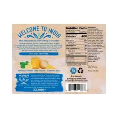 Deep Indian Kitchen Gluten Free Frozen Spinach Paneer - 9oz
