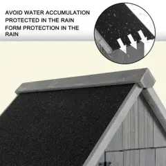 30.3"L X 21.3"W X 70.5"H Outdoor Storage Cabinet Tool Shed Wooden Garden Shed Natural