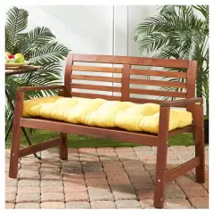 Solid Outdoor Bench Cushion - Sunbeam - Kensington Garden
