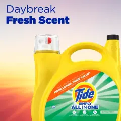 Tide Simply Daybreak Fresh Liquid Laundry Detergent - 182 fl oz