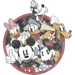 Men's Mickey & Friends Retro Group Shot Sweatshirt