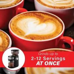 Brentwood 32-Cup Electric Automatic Burr Coffee Grinder in Black