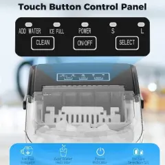 Kismile Ice Maker 26-lb Ice Per day Portable Ice Makers Countertop