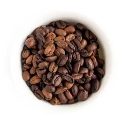 Fresh Roasted Coffee, Organic Peruvian Half Caf, Ground Coffee