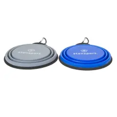 Stansport Collapsible Silicon Travel Bowls - 2 Pack