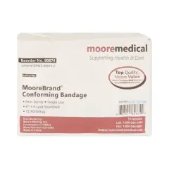 Moore Medical Conforming Bandage, 4 in x 4 1/10 yd, 12 Count
