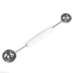 Chef Craft Silver/White Plastic/Stainless Steel Double Melon Baller (Case of 3)