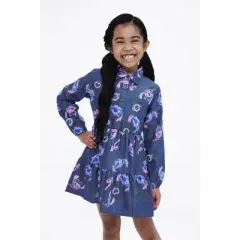 Disney Floral Chambray Dress