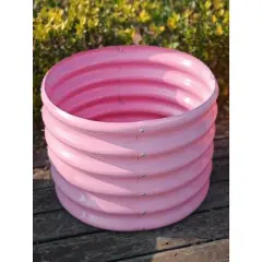 Cesicia 2x1.5ft Kids Raised Garden Beds Outdoor Galvanized Metal Planter Box for Planting Vegetables, Flowers, Fruits Blush Pink