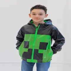 Minecraft Creeper Zip Up Jacket Little Kid to Big Kid