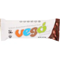 Vego Chocolate Bar Mini Whole Hazelnut - Case of 20 - 2.3 oz