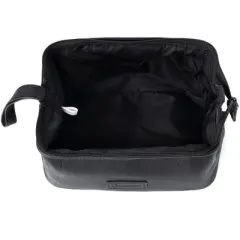 Alpine Swiss Lauter Toiletry Bag Genuine Leather Shaving Kit Dopp Kit Travel Case