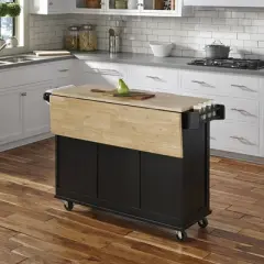 Dolly Madison Kitchen Cart with Wood Top - Home Styles