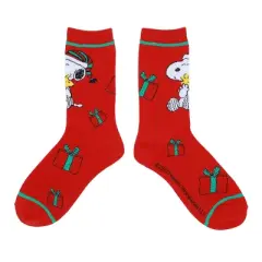 Peanuts Holiday Scenes Adult 5-Pair Casual Crew Socks