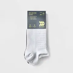 Women's 4pk Colorblock No Show Athletic Socks - All in Motion&trade; 4-10