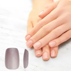 Unique Bargains Women's Full Coverage Nails Tips XS Purple 1 Pc