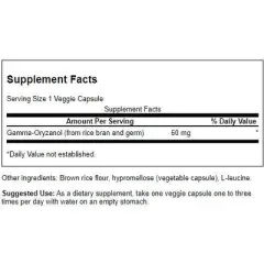 Swanson Dietary Supplements Gamma Oryzanol - from Rice Bran 60 mg 90 Veg Caps