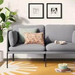 Upholstered Dorm Loveseat Gray - Room Essentials&trade;