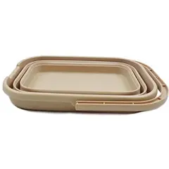 SAMMART 12L (3.1 Gallon) Collapsible Rectangular Handy Basket/Bucket